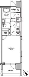 カスタリア大塚 ワンルームの間取図画像