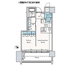 ザ六本木東京クラブレジデンス 1LDKの間取図画像