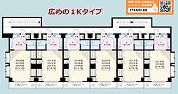 TCRE生麦 1Kの間取図画像