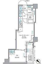 パークアクシス東日本橋 12階1LDKの間取り