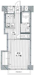 秀和目黒駅前レジデンス 1DKの間取図画像