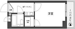 エタニティ川崎 1Kの間取図画像