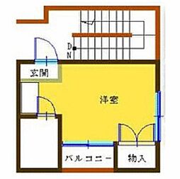 ｂＣＡＳＡ船橋滝不動ｒｅｂｏｒｎ 3階ワンルームの間取り