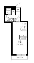 菱和パレス世田谷桜丘 ワンルームの間取図画像