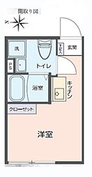 アーク東四つ木 3階ワンルームの間取り