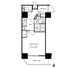 ルーエ本町 403 4階1Kの間取り