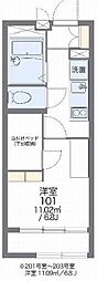 レオパレスレジリエンス 1Kの間取図画像