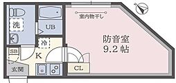 コンポジット荻窪ラシクラス 1Kの間取図画像