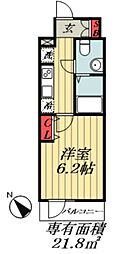N-stage西船橋市川 1Kの間取図画像