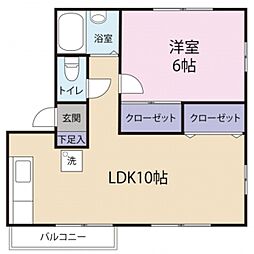 間取図画像 1LDK
