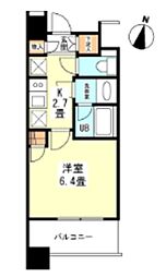 タワービューレジデンス吾妻橋 1Kの間取図画像