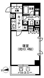 レジディア四谷三丁目 1Kの間取図画像