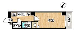 JR中央線 三鷹駅 徒歩11分の賃貸マンション 2階1Kの間取り
