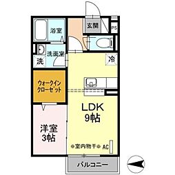 Dreamer House(ドリーマーハウス) 1階1LDKの間取り