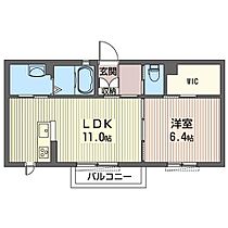 プラタナス元今泉Ａ 00202 ｜ 栃木県宇都宮市元今泉３丁目5-25（賃貸アパート1LDK・2階・42.75㎡） その2