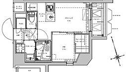 ASYLCOURT大森西 1DKの間取図画像