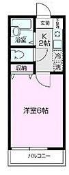 パンプキンハウス 1Kの間取図画像