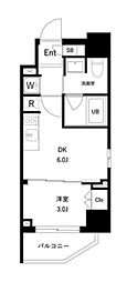 エスグランデ木場公園 1DKの間取図画像