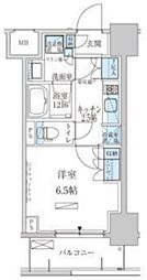 パークアクシス東上野 9階1Kの間取り