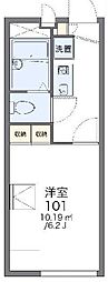 レオパレスエスト千間台 1Kの間取図画像