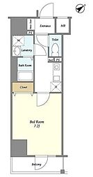 メゾンピオニー東向島 6階1Kの間取り
