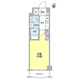 ペルナ 1Kの間取図画像