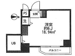 ランドピア西浅草 ワンルームの間取図画像