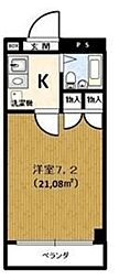 メイローズ市原 1Kの間取図画像