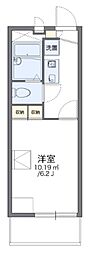 レオパレスファミリア 1Kの間取図画像