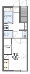 レオパレスシャルム 1Kの間取図画像