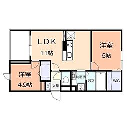 サンパティーク矢部 2階