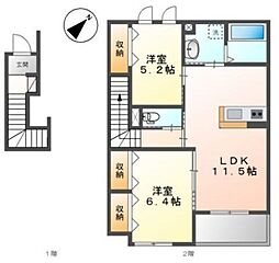 間取図画像 2LDK