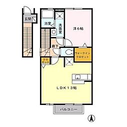マ・メゾンT・S 1LDKの間取図画像