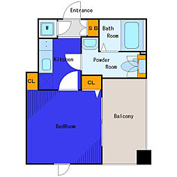 JR京浜東北・根岸線 蒲田駅 徒歩2分の賃貸マンション 6階1Kの間取り