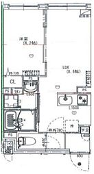 crostone成増 1LDKの間取図画像