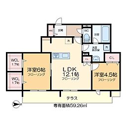 間取図画像 2LDK