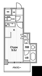 JMFResidence町田 ワンルームの間取図画像