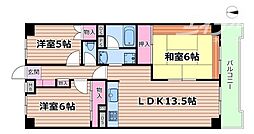 新大阪シティハイツ 11階3LDKの間取り