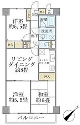 ニックハイム北品川 3LDKの間取図画像