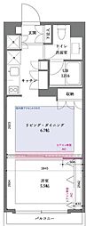 willDo清澄 1LDKの間取図画像