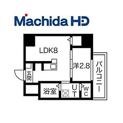 エヌエムキャトフヴァンユイット 1LDKの間取図画像