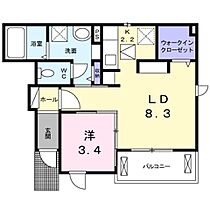 大阪府大阪市東住吉区北田辺４丁目（賃貸アパート1LDK・1階・36.41㎡） その2