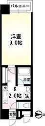 ヴェラジォ-2 1Kの間取図画像