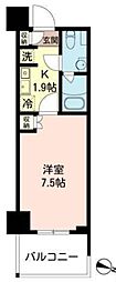 MFPRコート木場公園 1Kの間取図画像