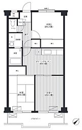 内田レジデンス 3DKの間取図画像