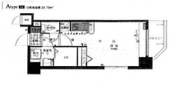 レジデンシャルヒルズ博多南 1Kの間取図画像