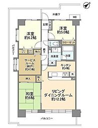 ルネ小田急相模原モア・ステージ 3SLDKの間取図画像
