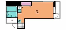 ymk浅草橋ビル ワンルームの間取図画像