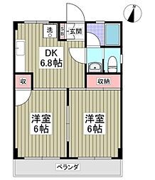 間取図画像 2DK