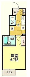 CEL千歳烏山 ワンルームの間取図画像